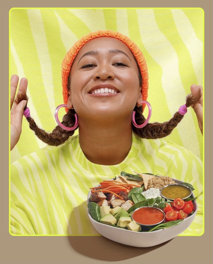 Naomi Osaka with SweetGreen
