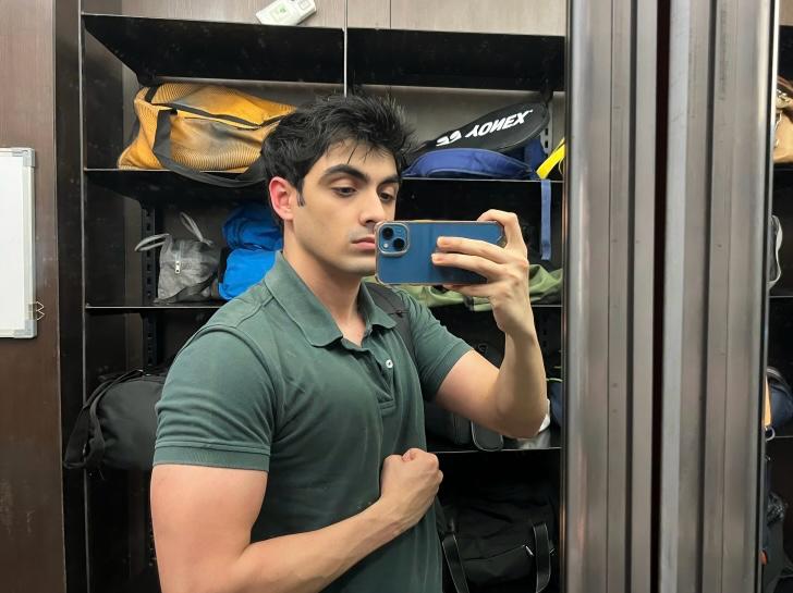 Hridhay Kapoor at the gym